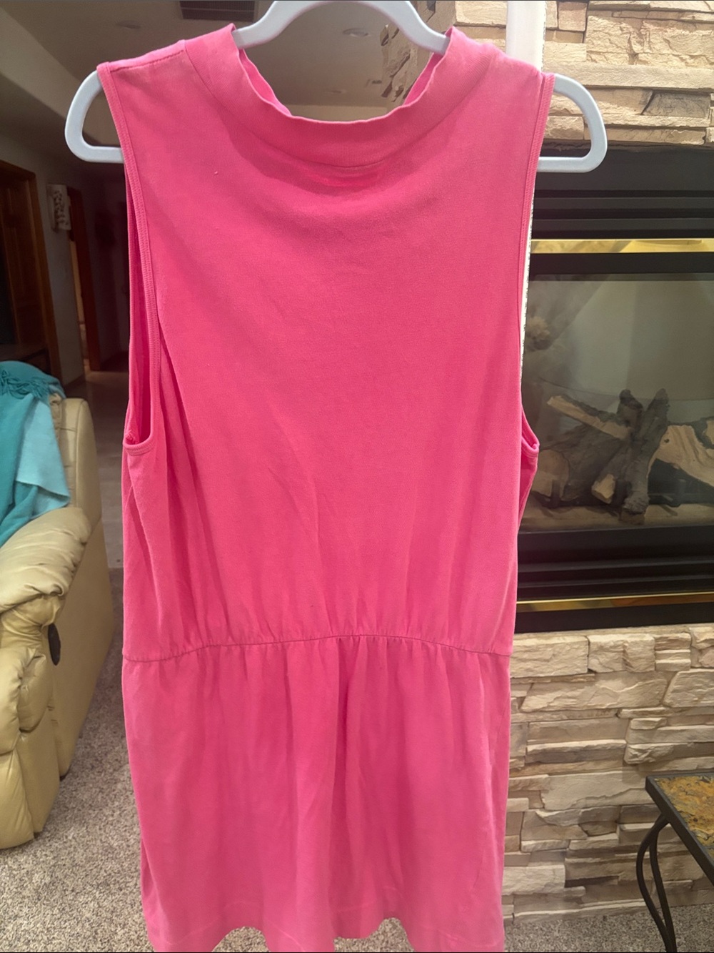 NEW Free People Bright Pink Sleeveless Tank Dress
